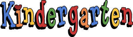 Picture of the word Kindergarten for Kindergarten Registration